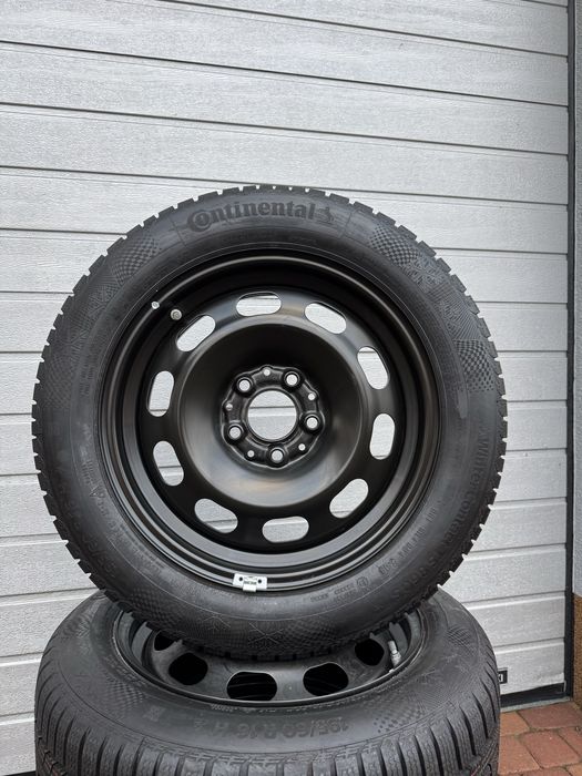 Nowe koła felgi 5x112 R16+ nowe opony 195/60R16 89H Continental zimowe
