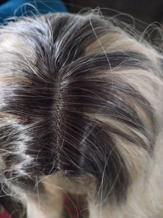 Peruka ombre JASNY PLATYNOWY BLOND  długa gęsta  bal karnawałowy