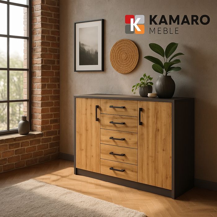 NOWA komoda Klara 19-  85x110x35 - 4 kolory- DOSTĘPNE OD RĘKI