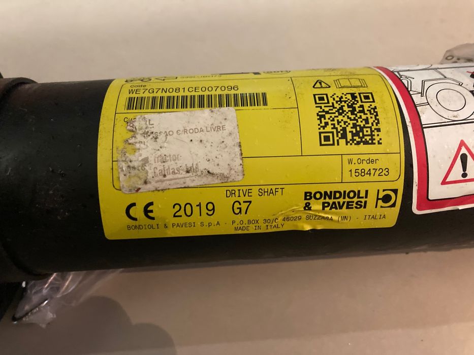 Cardan para trator, com roda livre