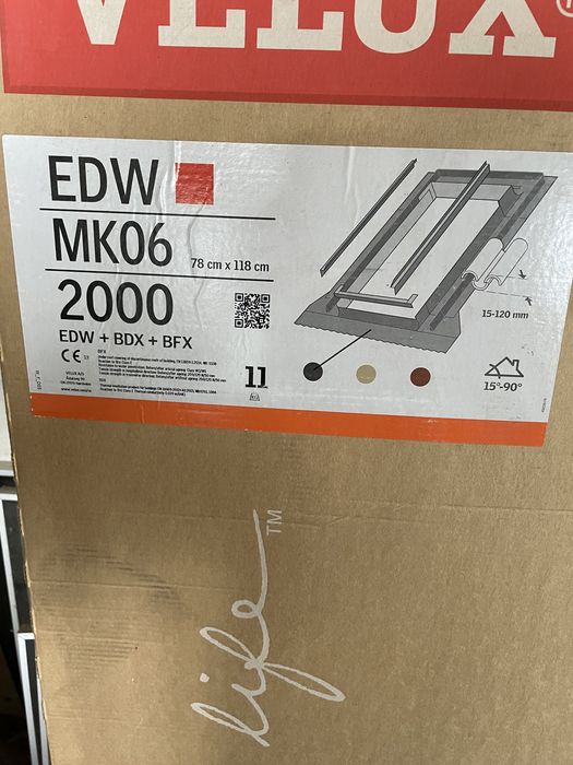 оклад велюкс  Комір до мансардного вікна VELUX EDW MK06 2000 78x118см