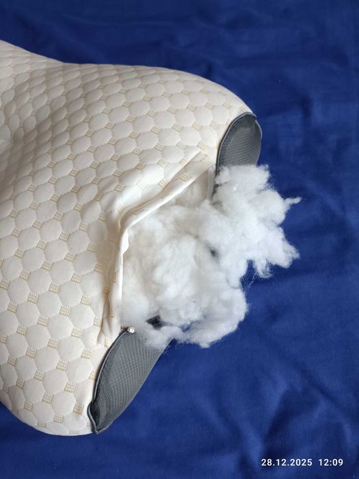 Ортопедична подушка 900 грам! 65х40 см Холлофайбер