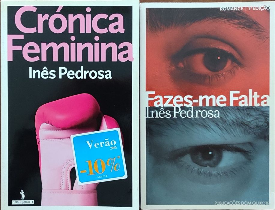 Lote de 2 livros de Inês Pedrosa