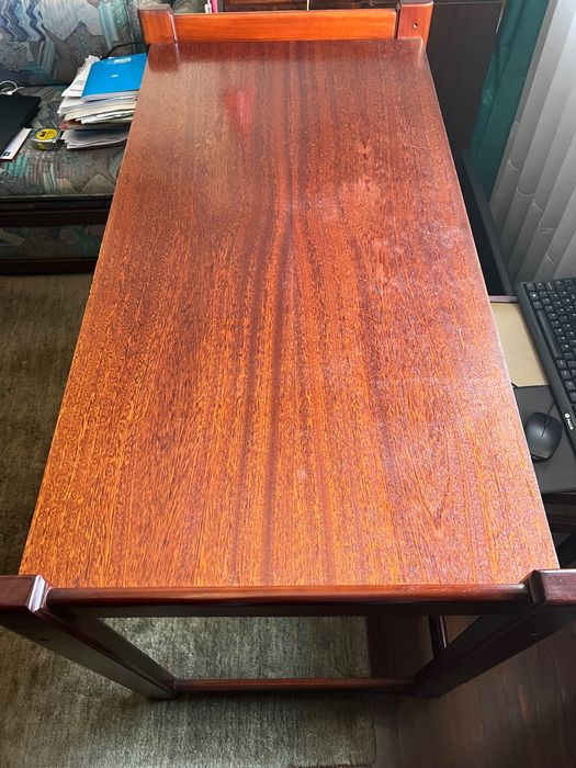 Secretaria + Cadeira Vintage, de Madeira (Mongo Escuro)