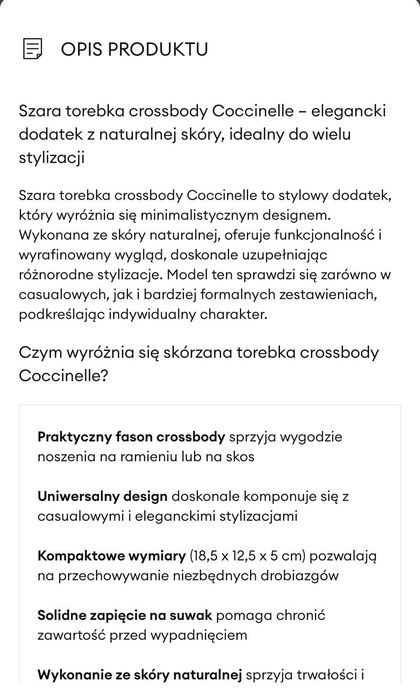 Nowa torebka Coccinelle