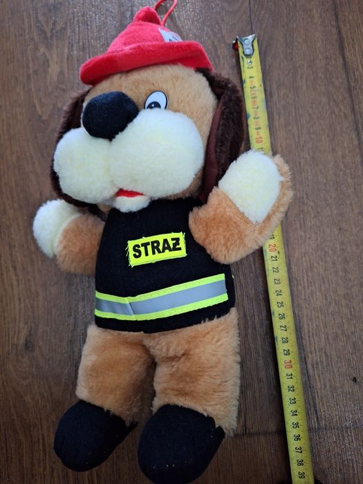 Mała maskotka Pies Strażak