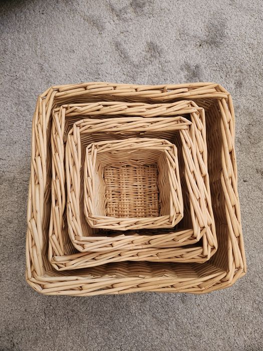 Wiklinowe koszyki kosze do przechowywania IKEA
