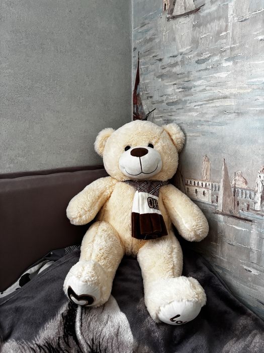 Плюшевий ведмідь білий , великий, метровий