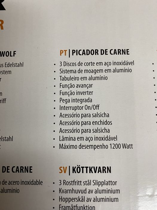 Picador carne Tristar