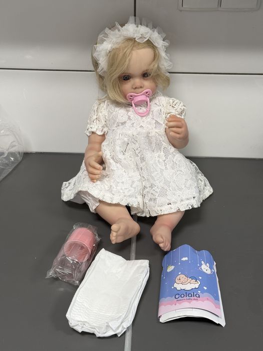 Laleczka reborn super realistyczna kolekcjonerska dla dzieci detale