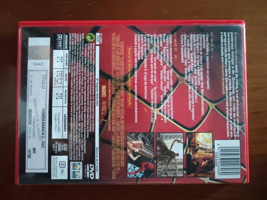 filme dvd original - homem aranha - 2