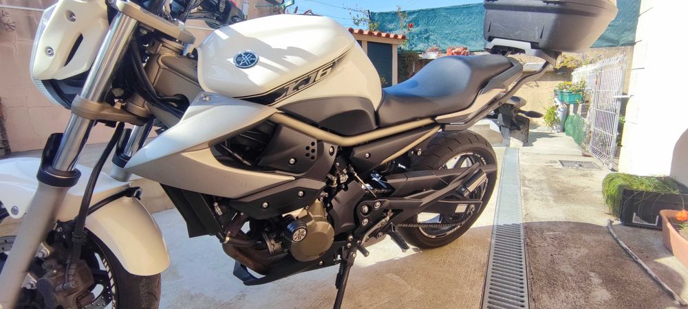 yamaha xj6 branco perola 2010 + top case