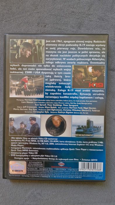 Kathryn Bigelow 'K-19' - film VCD (Video CD) V