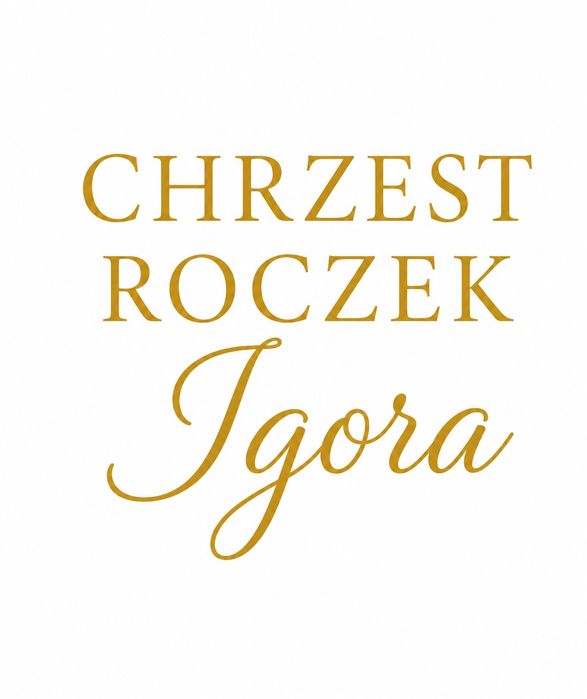 2x Napisy na ścianke Naklejka złota