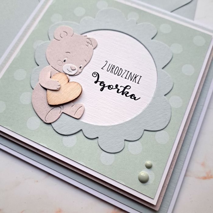 Personalizowana kartka na roczek, urodzinki, z okazji narodzin