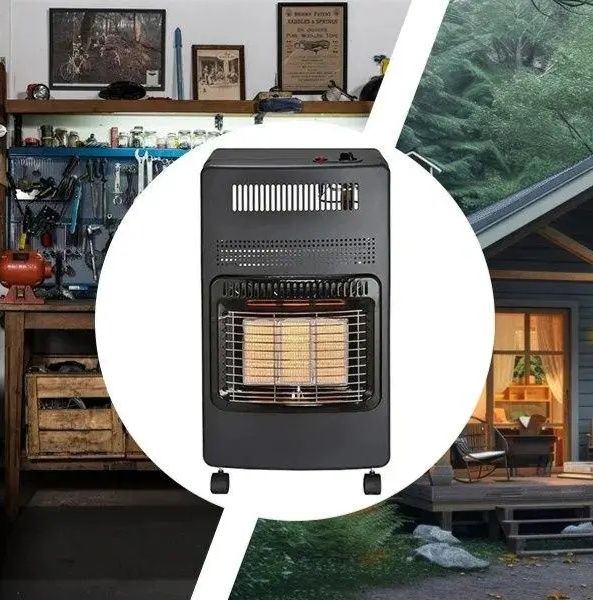 Автономний газовий переносний обігрівач 4,2 кВт  +редуктор