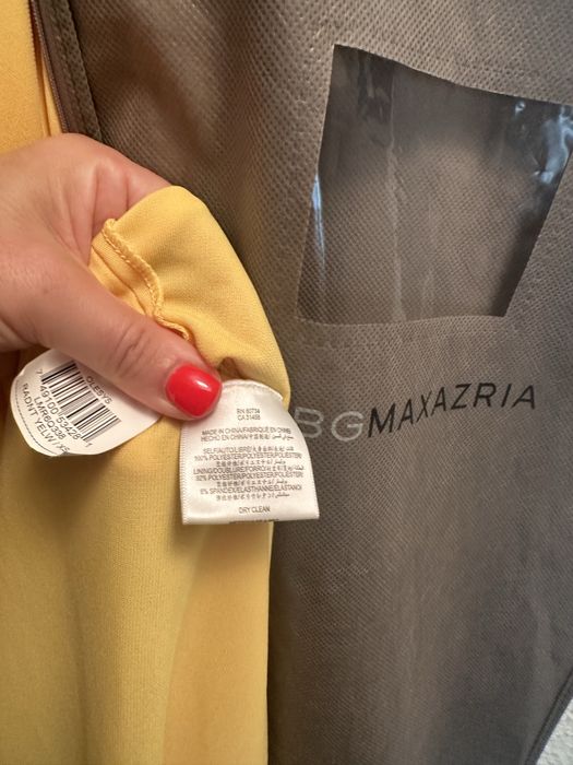 Vestido amarelo BCBG