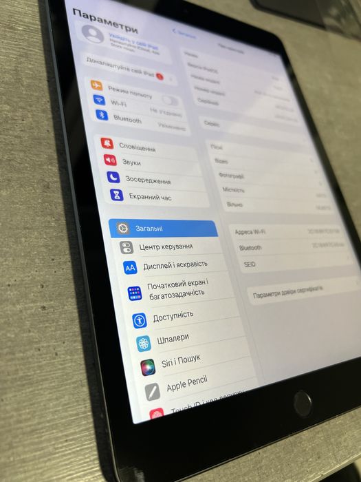 iPad 9 покол. 2021р. 64GB. Space Grey. Silver. Як новий