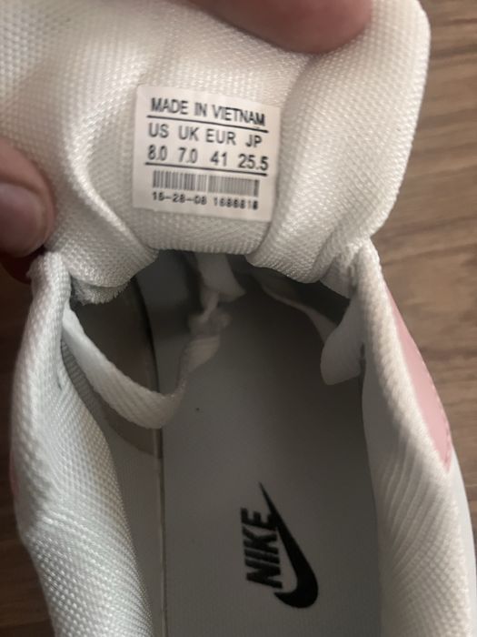 Nike air force 1 pink&white