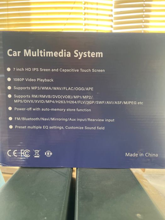 Auto Radio GPS 1din 7” Touch screen android