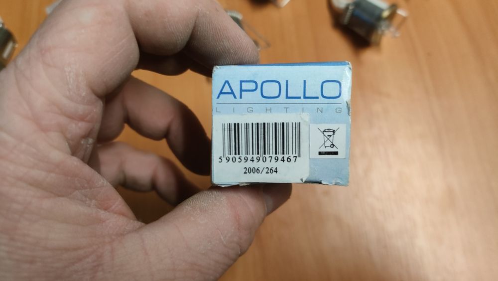 Oprawa lampki Apollo model J100 antyczny mosiądz z zasilaczamil