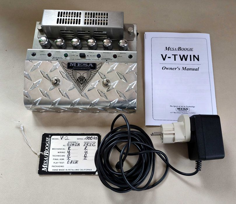 Mesa Boogie V-Twin V-2 Tube Preamp Pedal Version 2, Lampy MESA !!!