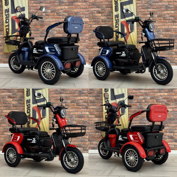 ‼️Електротрицикл 1200-1500 Вт | Вт ЦІНА СКЛАДУ| 10 колеса‼️