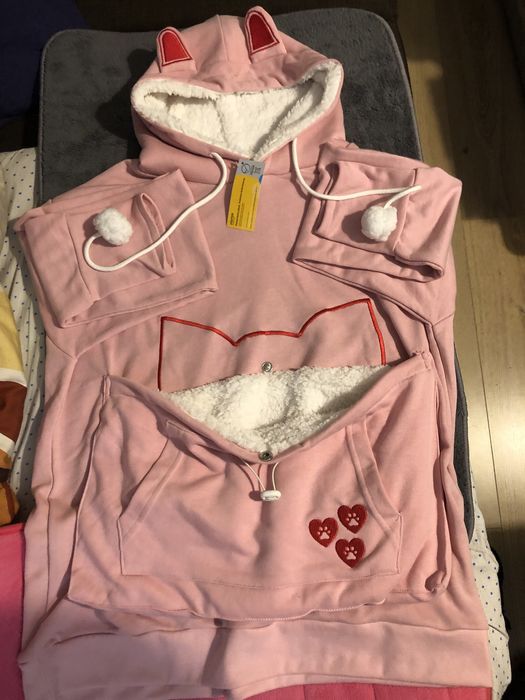 Bluza nowa L/XL z kieszonką na kotka