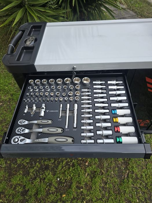 Carrinho de ferramentas XXXL 7 gavetas completas novo