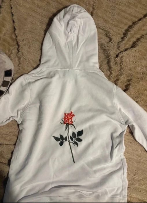 Bluza kamuflage z różą biała XS- S stan kselany