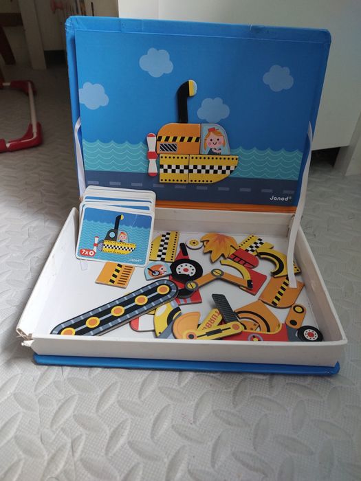 Magneti book Janod Pojazdy NIEKOMPLETNE