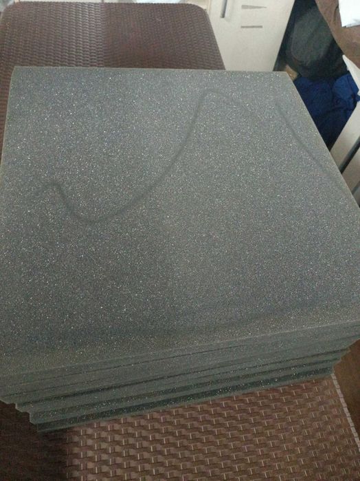 Panele akustyczne gładkie 50/50 cm - grafitowe