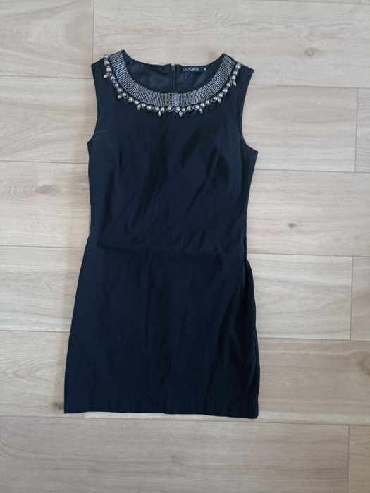 Black dress with silver detail