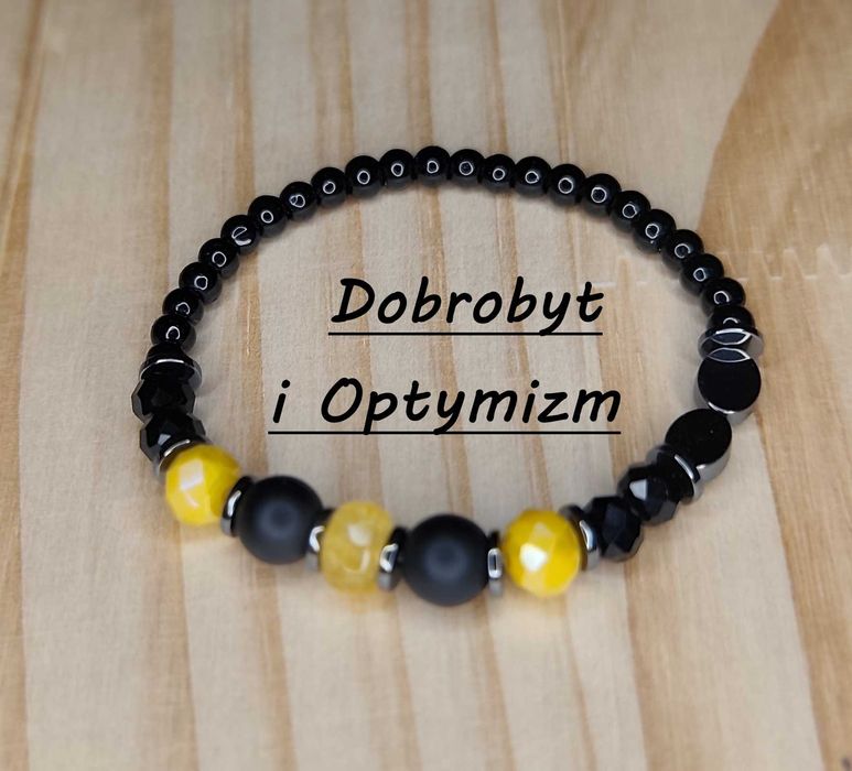 Bransoletka z kamieni naturalnych "Dobrobyt i Optymizm"