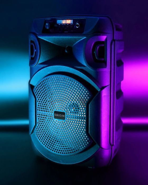 Głośnik bluetooth przenośny Squeak PulseTower radio FM USB-C AUX 35W