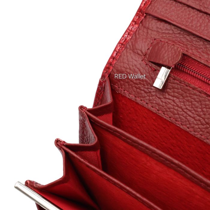 Гаманець жіночий шкіряний лак червоний бордо Balisa Кошелек красный