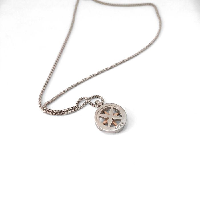 Diamante - 18 K - Aço, Ouro rosa - Colar
