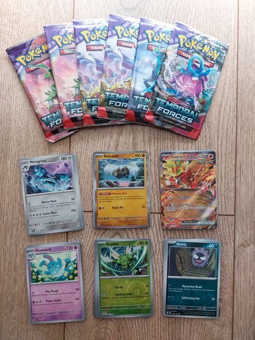 Karty Pokémon Temporal Forces 6x booster