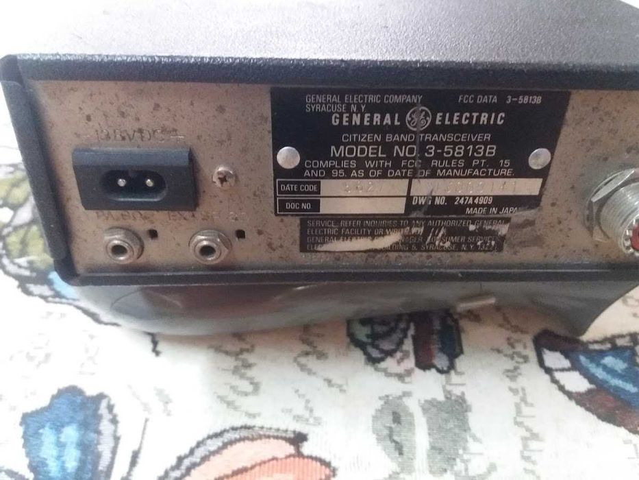 Rádio CB - General Electric - Modelo - 3-5813B