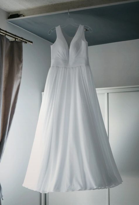 Suknia ślubna biała litera A rozmiar M/L