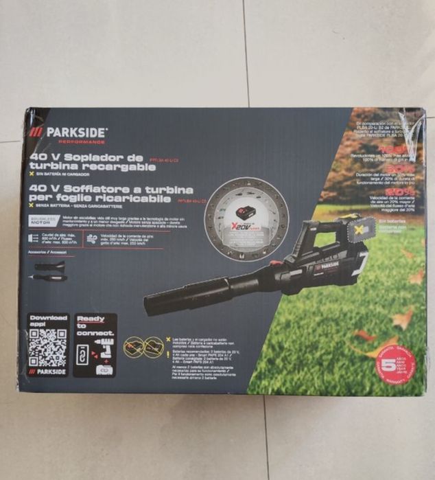 Soprador performance da Parkside - 40v