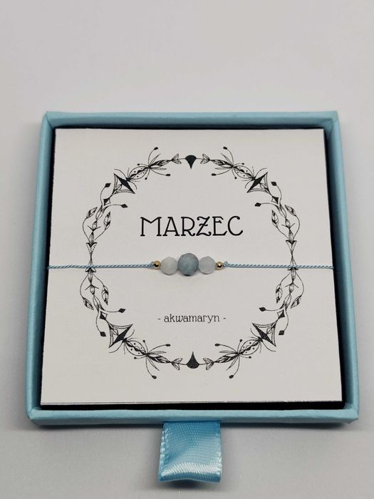 Bransoletka urodzinowa "Marzec" Mini