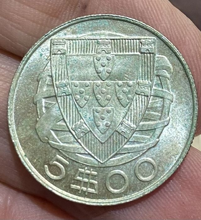 Moeda 1626 - 5 Escudos 1942 Prata