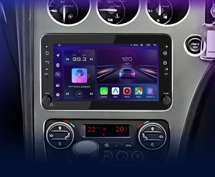 Alfa Romeo 159 – Radio Android 15 7" CarPlay Android Auto 2GB/32GB GPS Nawigacja Stacja Multimedialna WiFi Bluetooth DSP PL