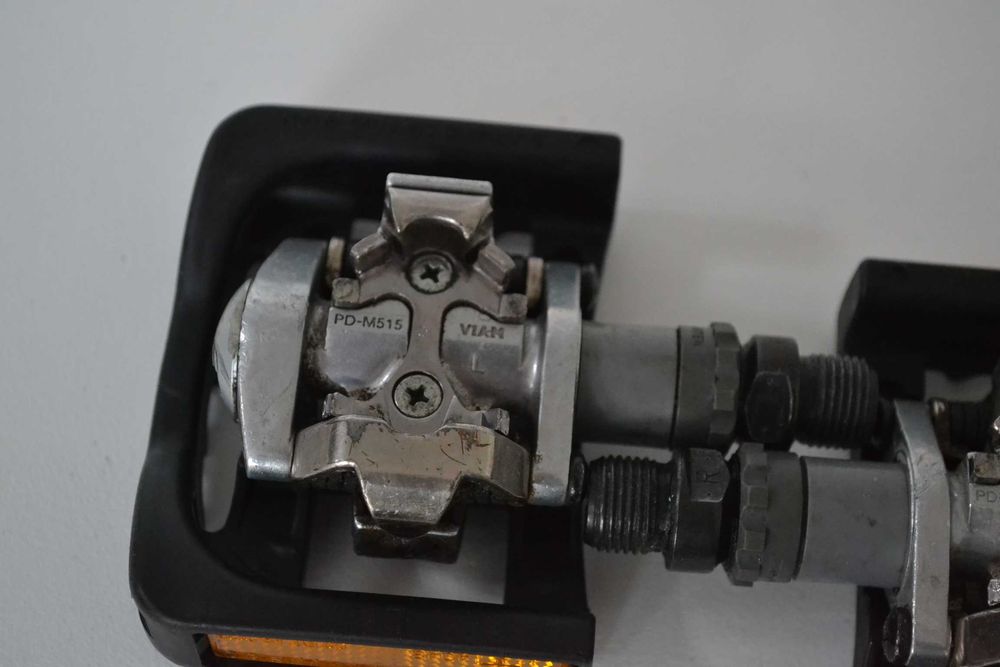 pedały zatrzaskowe shimano PD-M515 +nakładki ,pod bloki xt,lx stan bdb