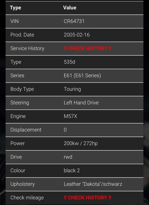 BMW E61 535da 2005