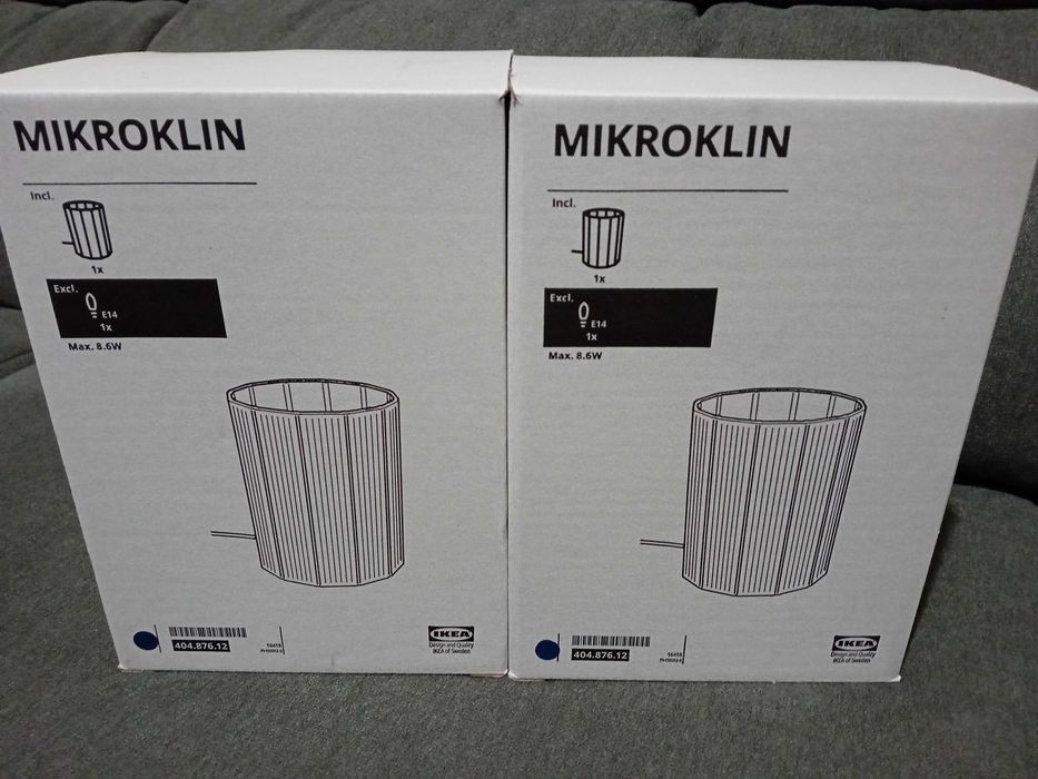 2 Candeeiros de Mesa MIKROKLIN