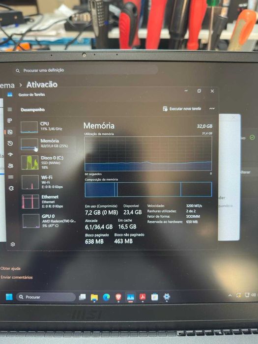 MSI Modern 14 A5M | AMD Ryzen 7 5700U | 32GB RAM DDR4 | 512GB SSD NVMe