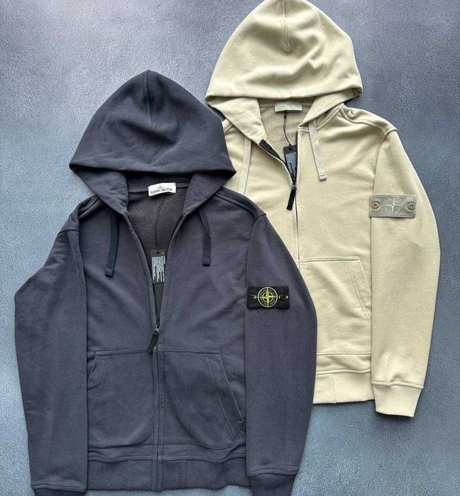 ТОП! Кофта Стон Айленд. Мужской зип худи Stone Island Зипка (1 к 1)