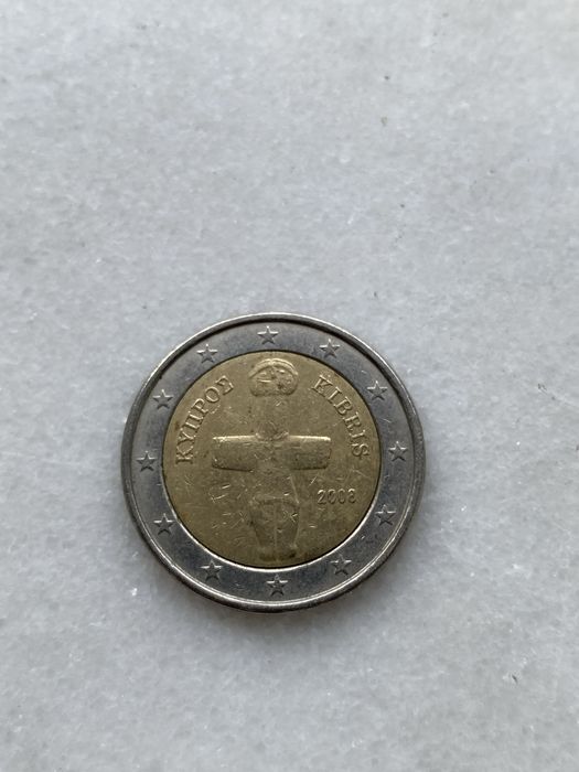 Moeda 2 euros Kibris 2008 Chipre